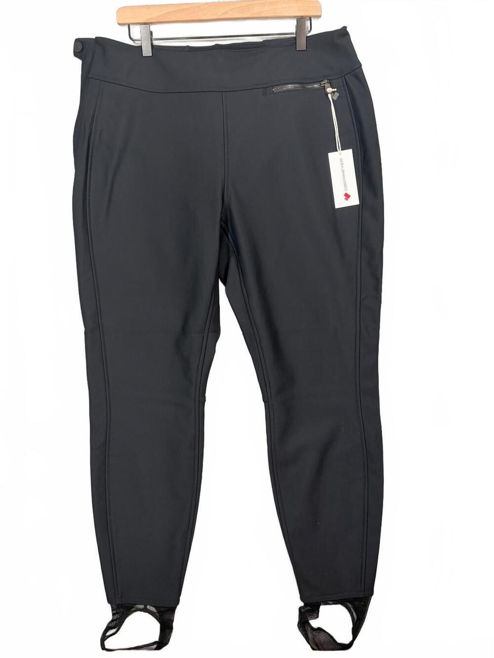 Obermeyer Jinks ITB Softshell Ski Pants Black Size 16 NWT In-The-Boot Snow Pants